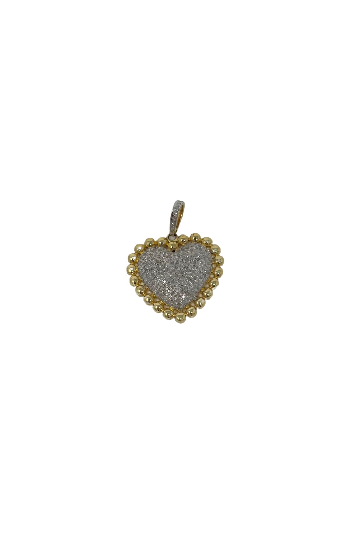 The Woods Heart Pendant V1402 - Vermillion