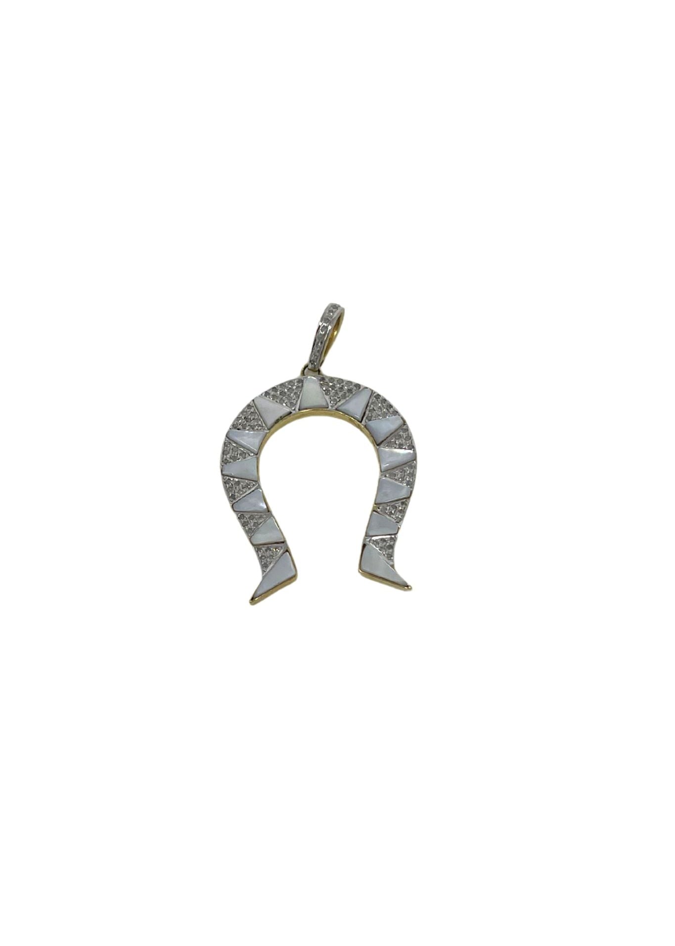 The Woods Horseshoe Pendant V1403 - Vermillion