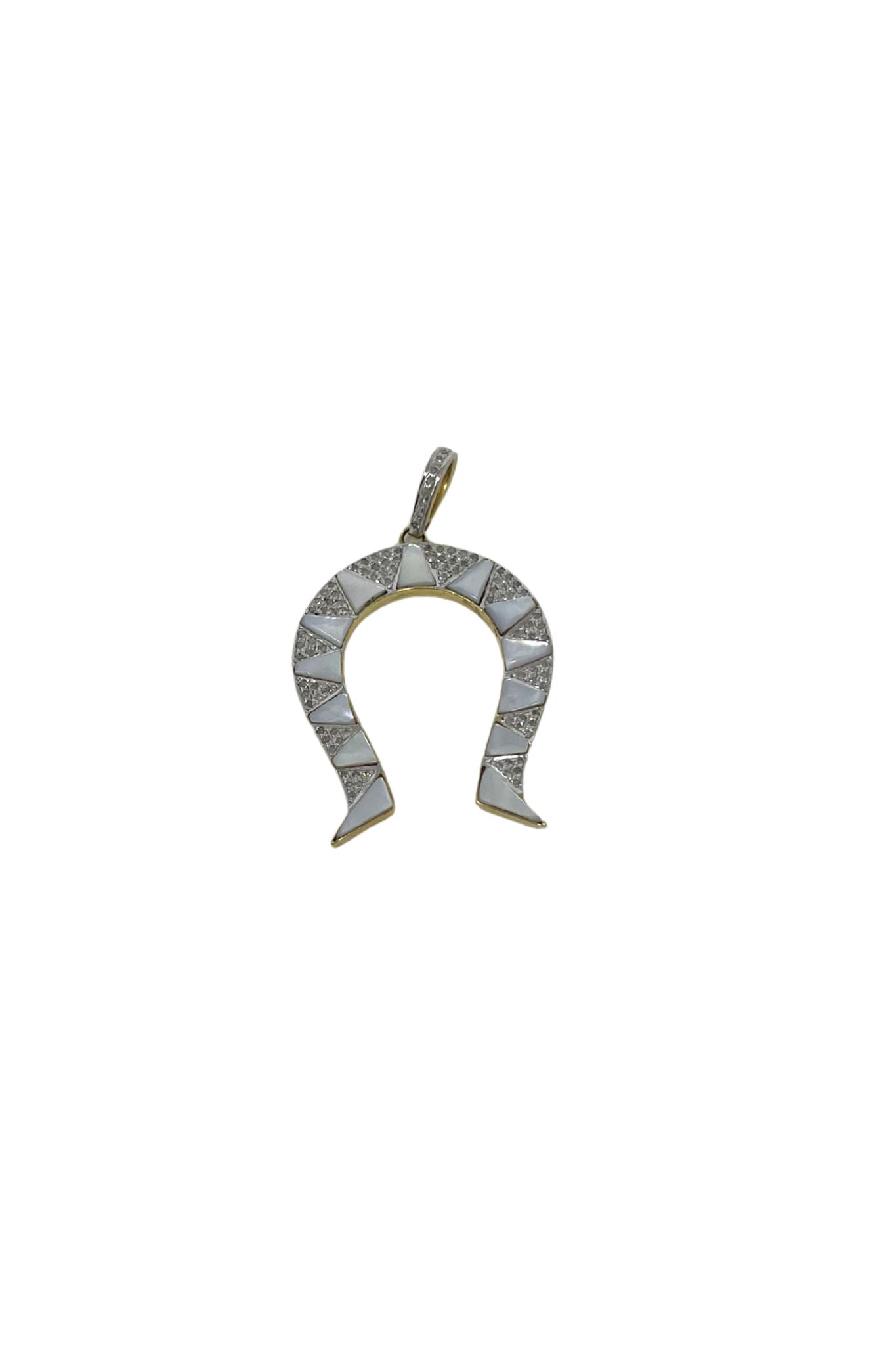 The Woods Horseshoe Pendant V1403 - Vermillion