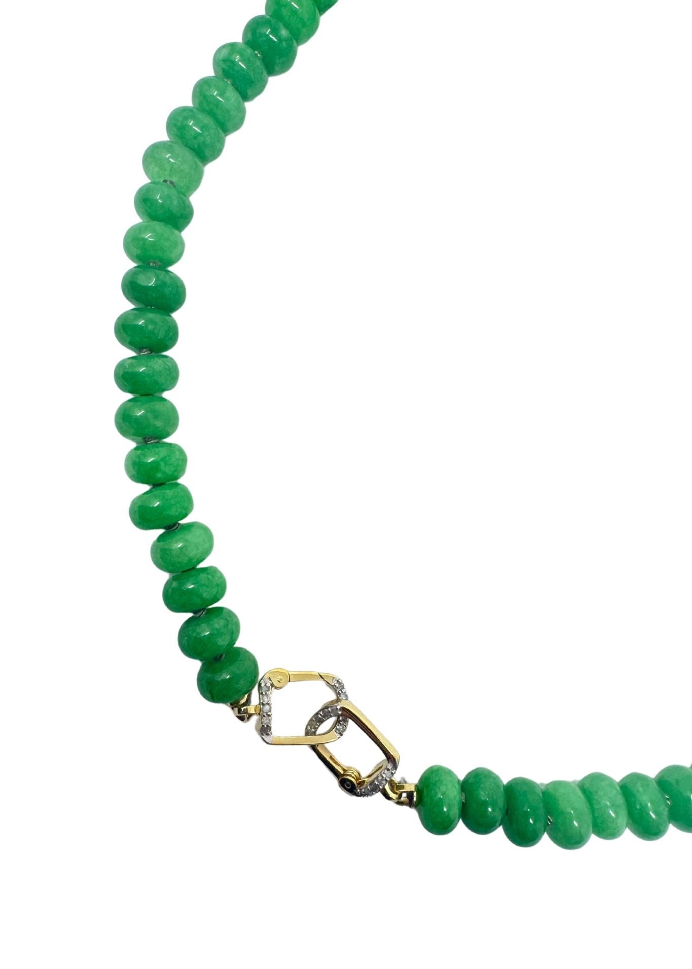 The Woods Jade Beaded Necklace V1110 - Vermillion
