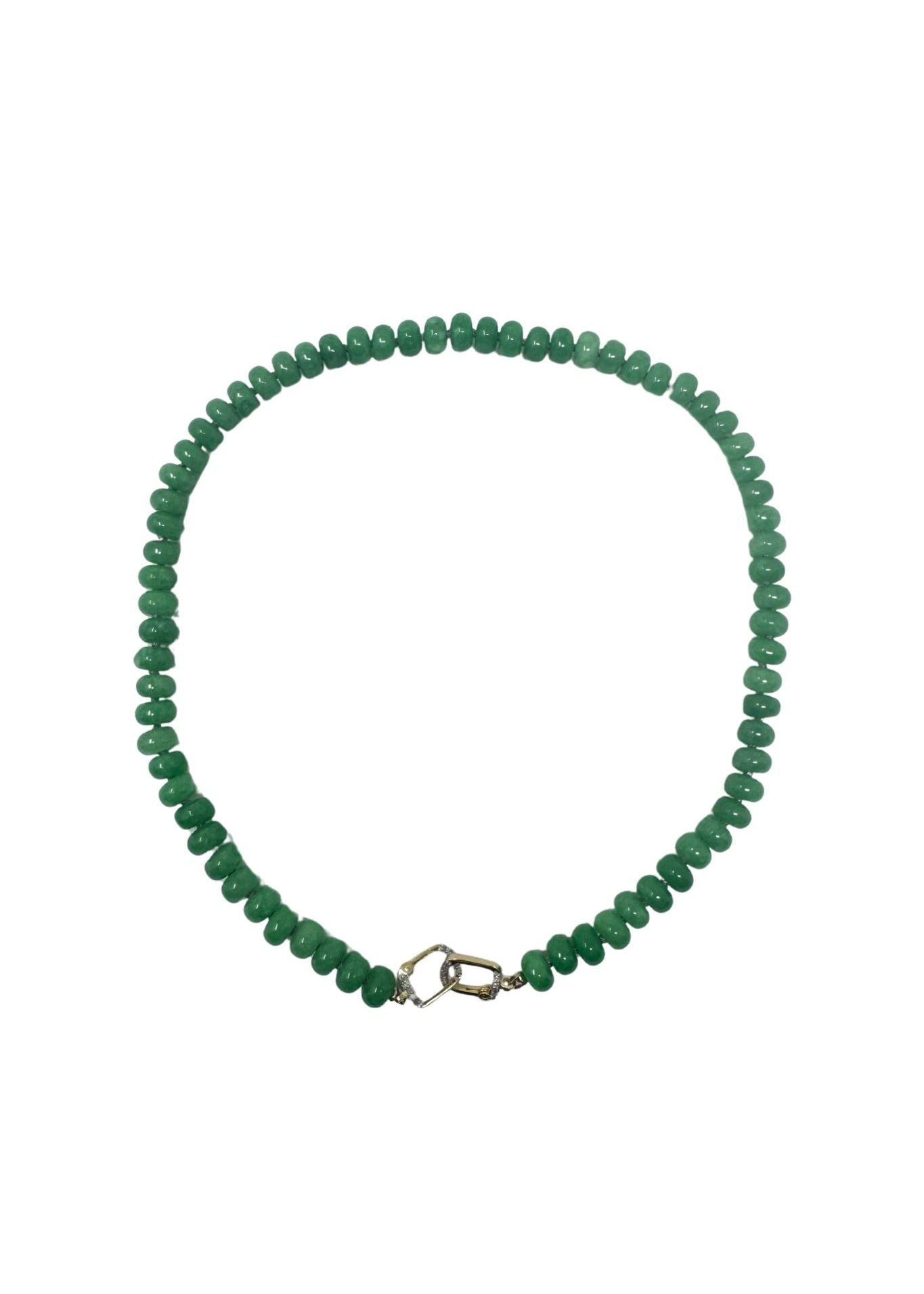 The Woods Jade Beaded Necklace V1110 - Vermillion