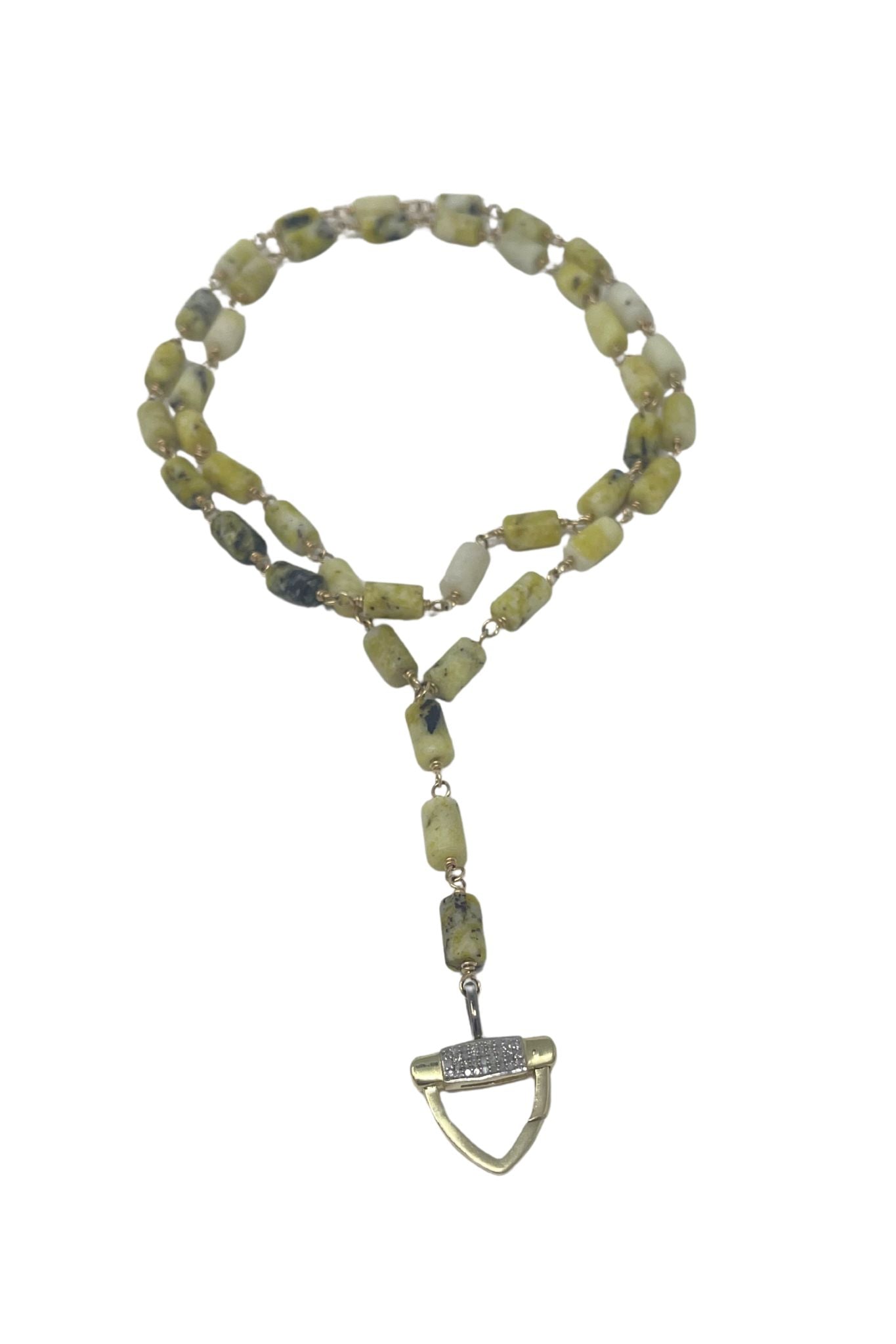 The Woods Jade Necklace V1415 - Vermillion