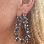 The Woods Kyanite Teardrop Earrings (trunk show) - Vermillion