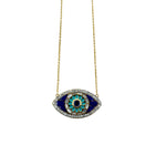 The Woods Lapis Evil Eye Necklace - Vermillion