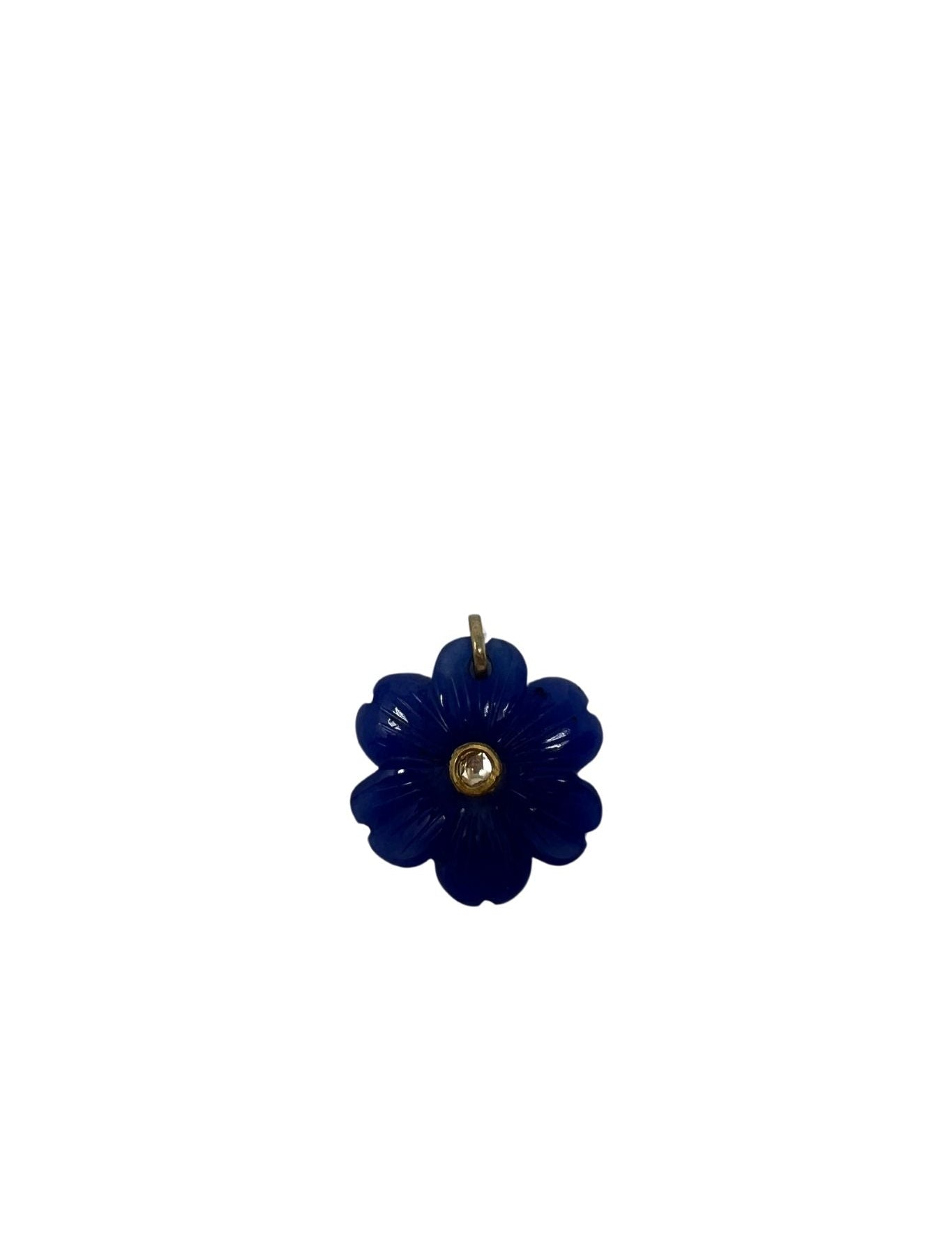 The Woods Lapis Flower Pendant (trunk show) - Vermillion