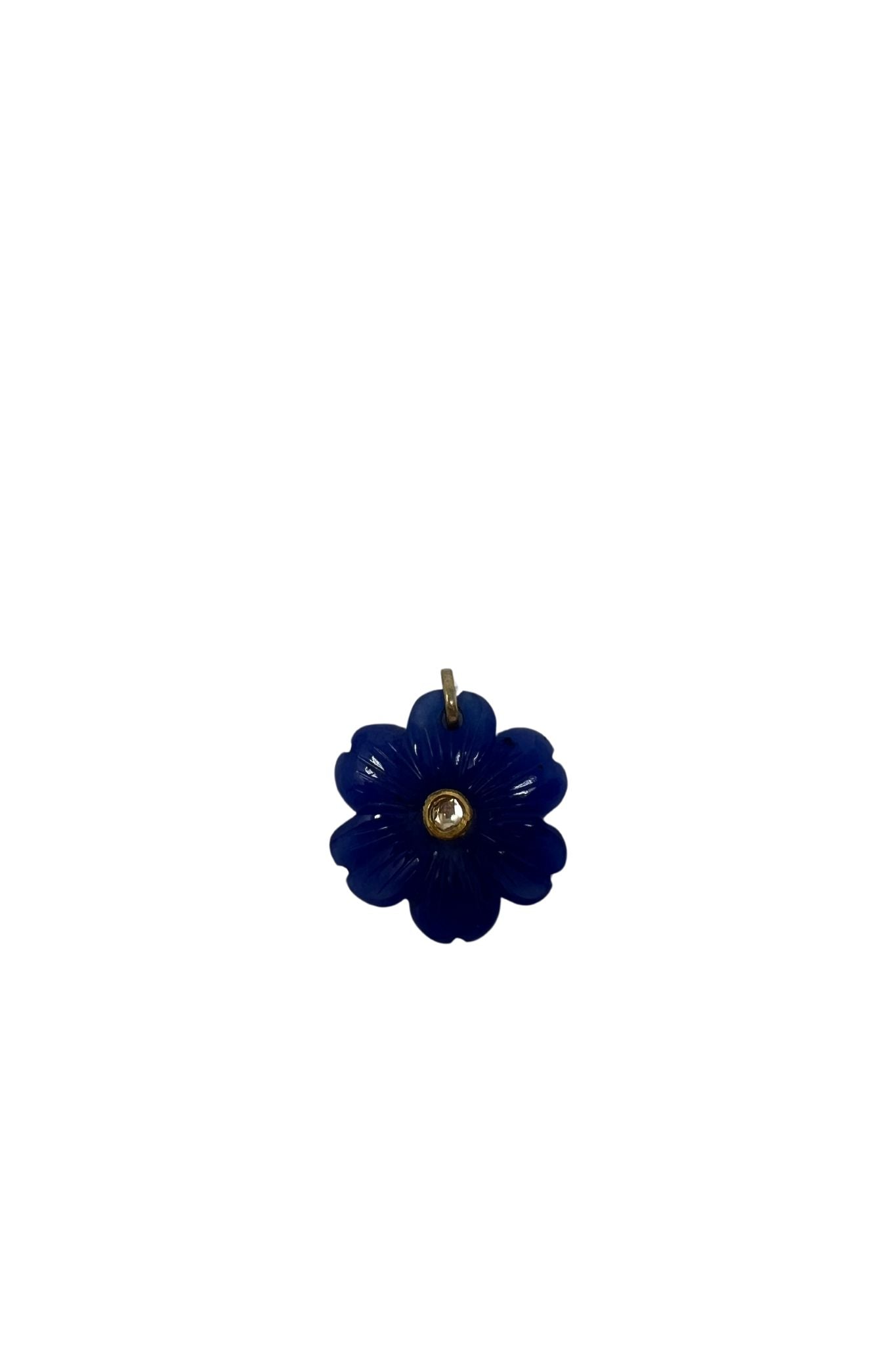 The Woods Lapis Flower Pendant (trunk show) - Vermillion