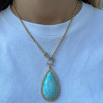 The Woods Larimar Pendant - Vermillion