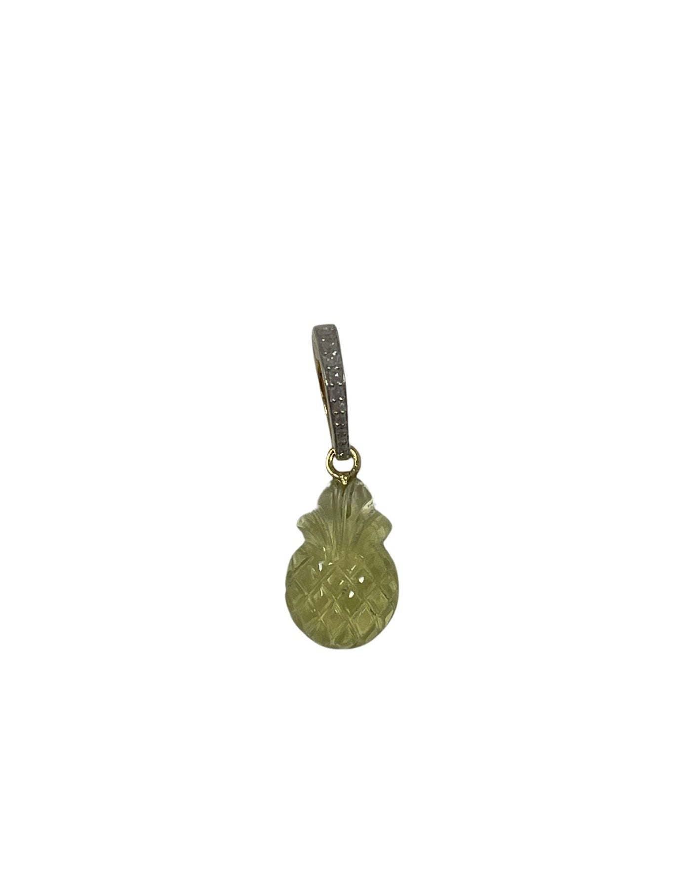 The Woods Lemon Quartz Pineapple Pendant (trunk show) - Vermillion