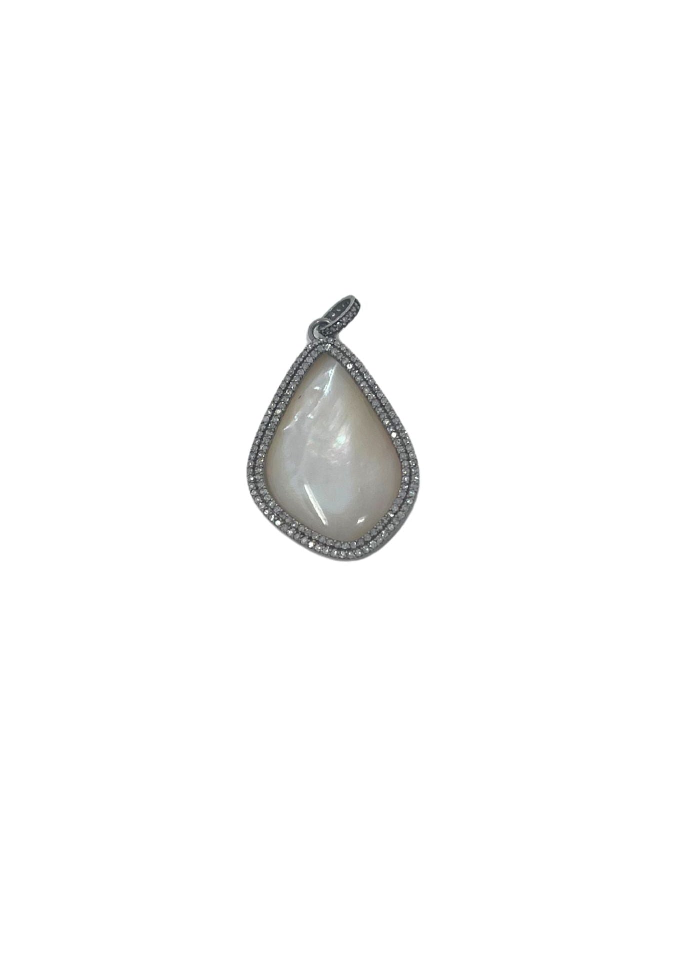 The Woods Mother of Pearl Pendant V1411 - Vermillion