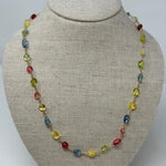 The Woods Multi Stone Candy Necklace - Vermillion