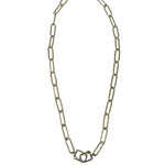 The Woods Paperclip Chain Necklace V1418 - Vermillion