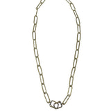 The Woods Paperclip Chain Necklace V1418 - Vermillion
