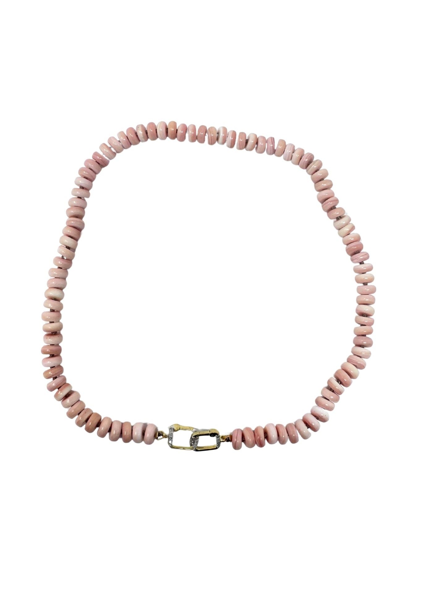 The Woods Pink Shell Necklace V1120 - Vermillion