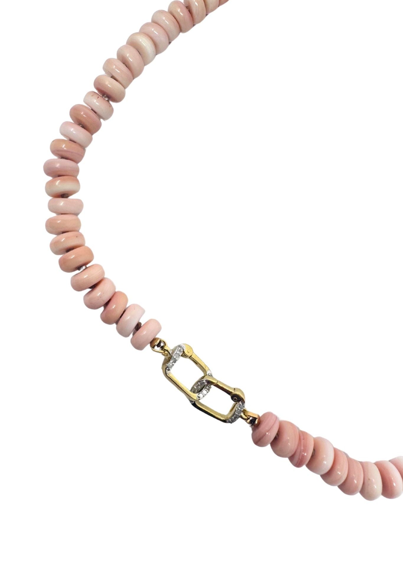 The Woods Pink Shell Necklace V1120 - Vermillion
