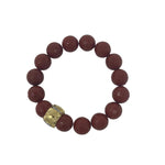 The Woods Red Jade Bracelet V1428 - Vermillion