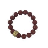 The Woods Red Jade Bracelet V1428 - Vermillion