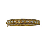 The Woods Rose Cut and Pave Diamond Bangle - Vermillion