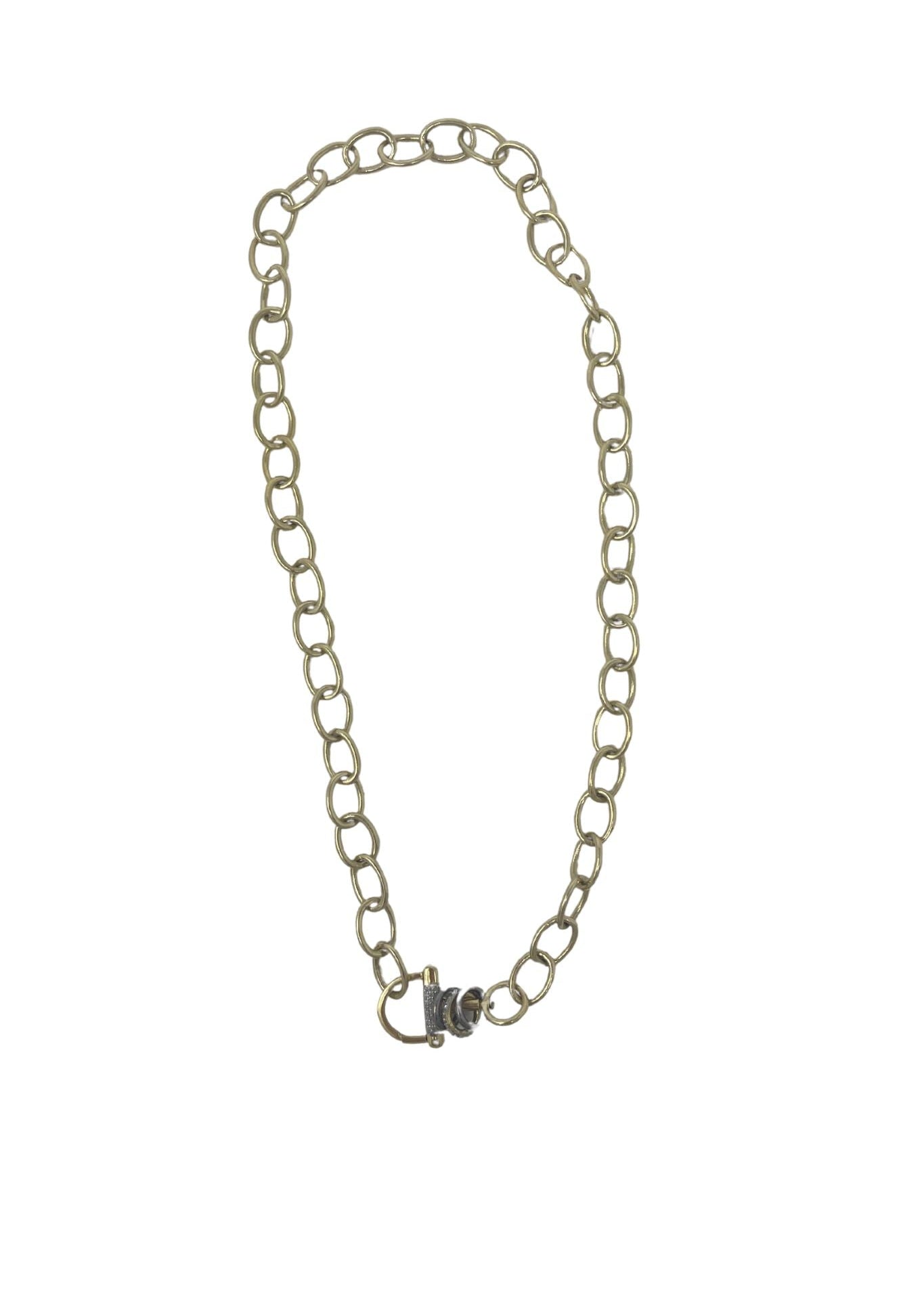 The Woods Round Chain Link Necklace - Vermillion