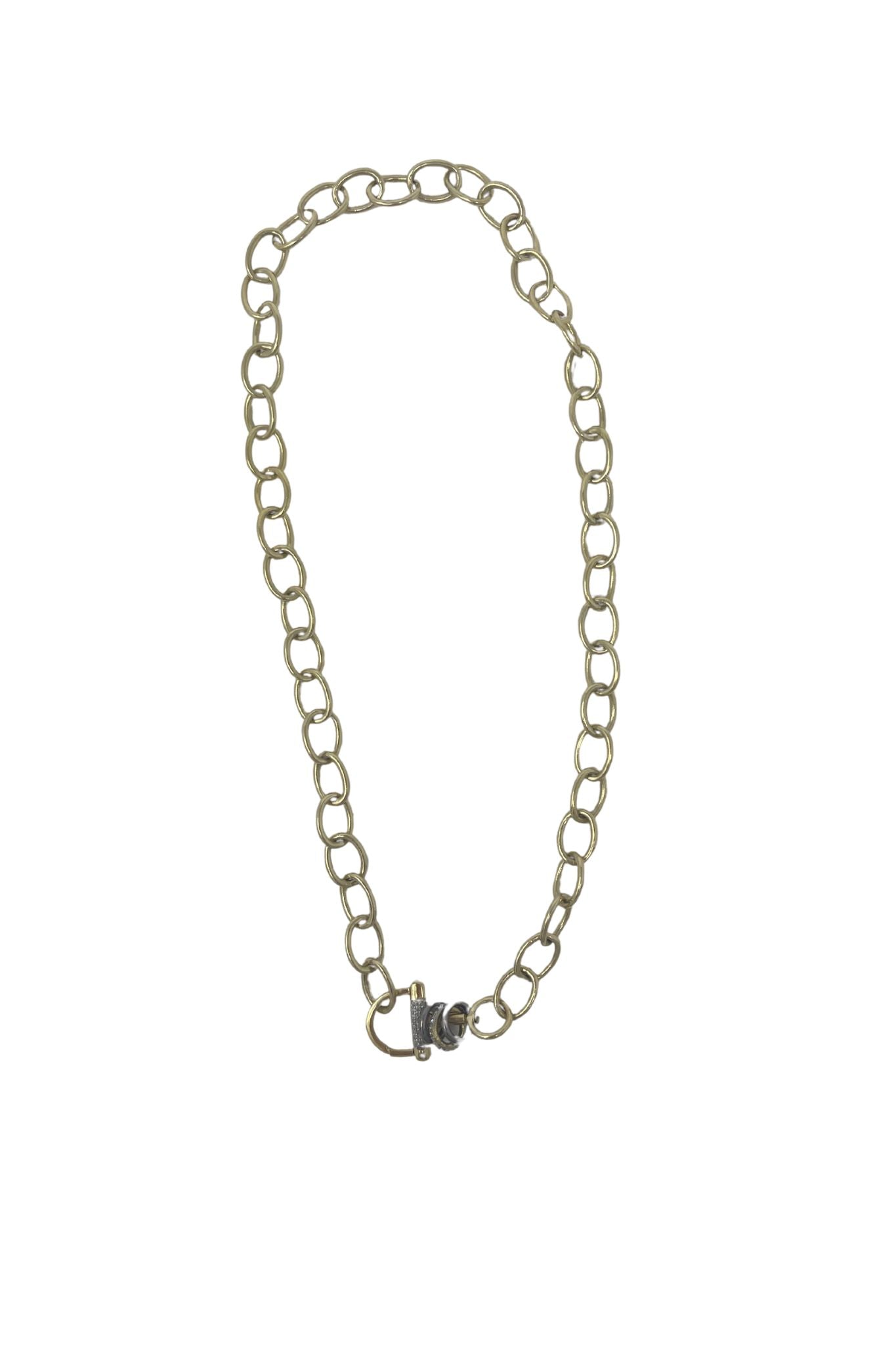 The Woods Round Chain Link Necklace - Vermillion