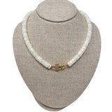 The Woods Short Mother of Pearl Necklace (trunk show) - Vermillion