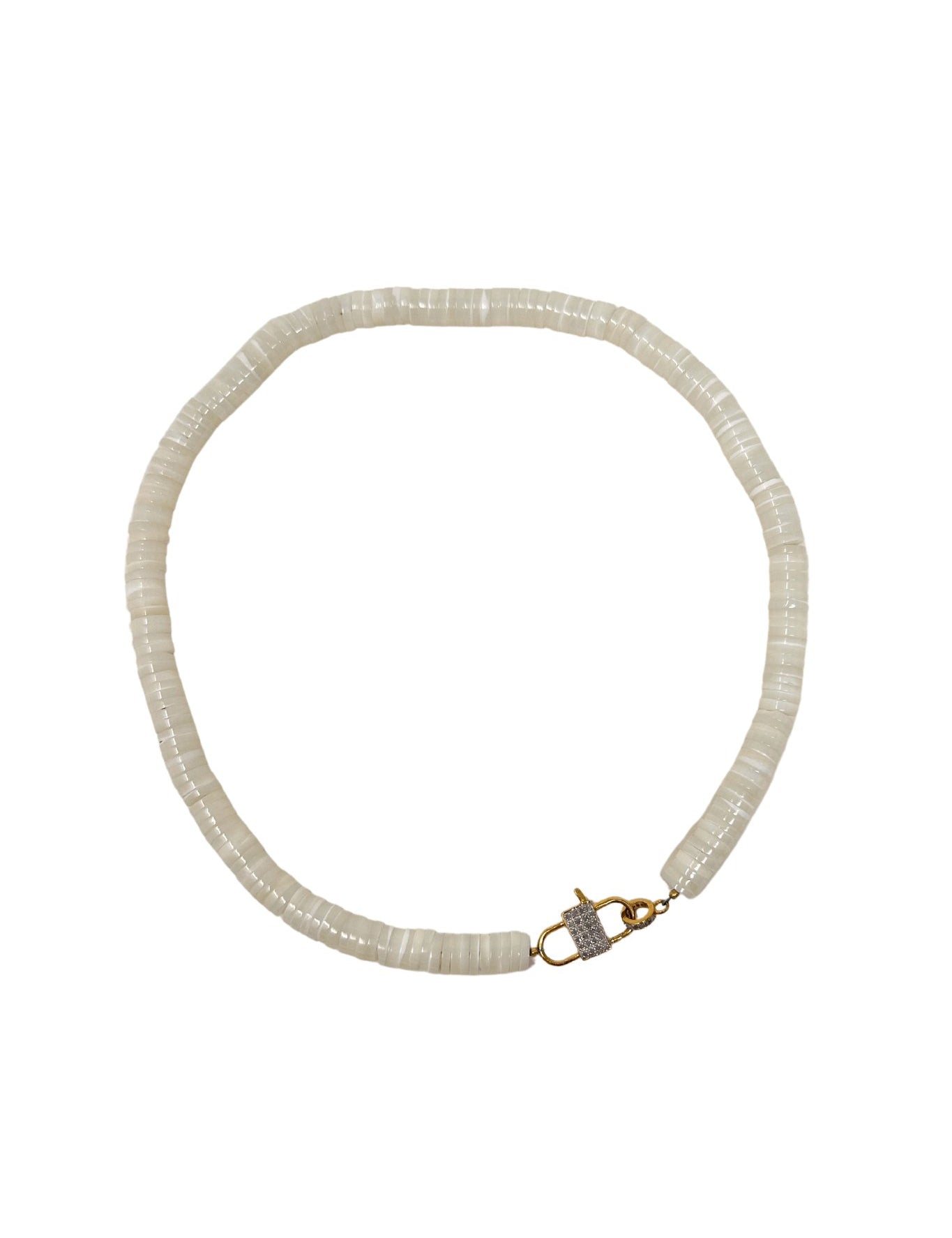 The Woods Short Mother of Pearl Necklace (trunk show) - Vermillion