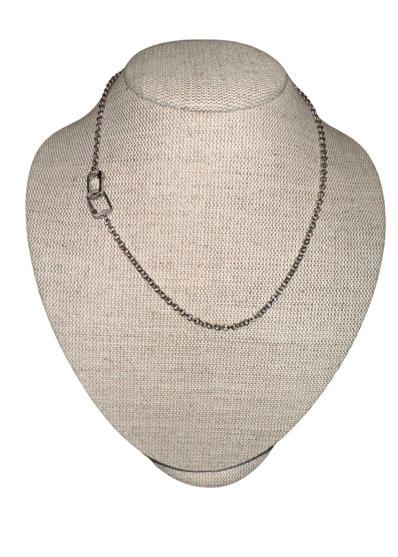 The Woods Silver Skinny Chain V789B - Vermillion