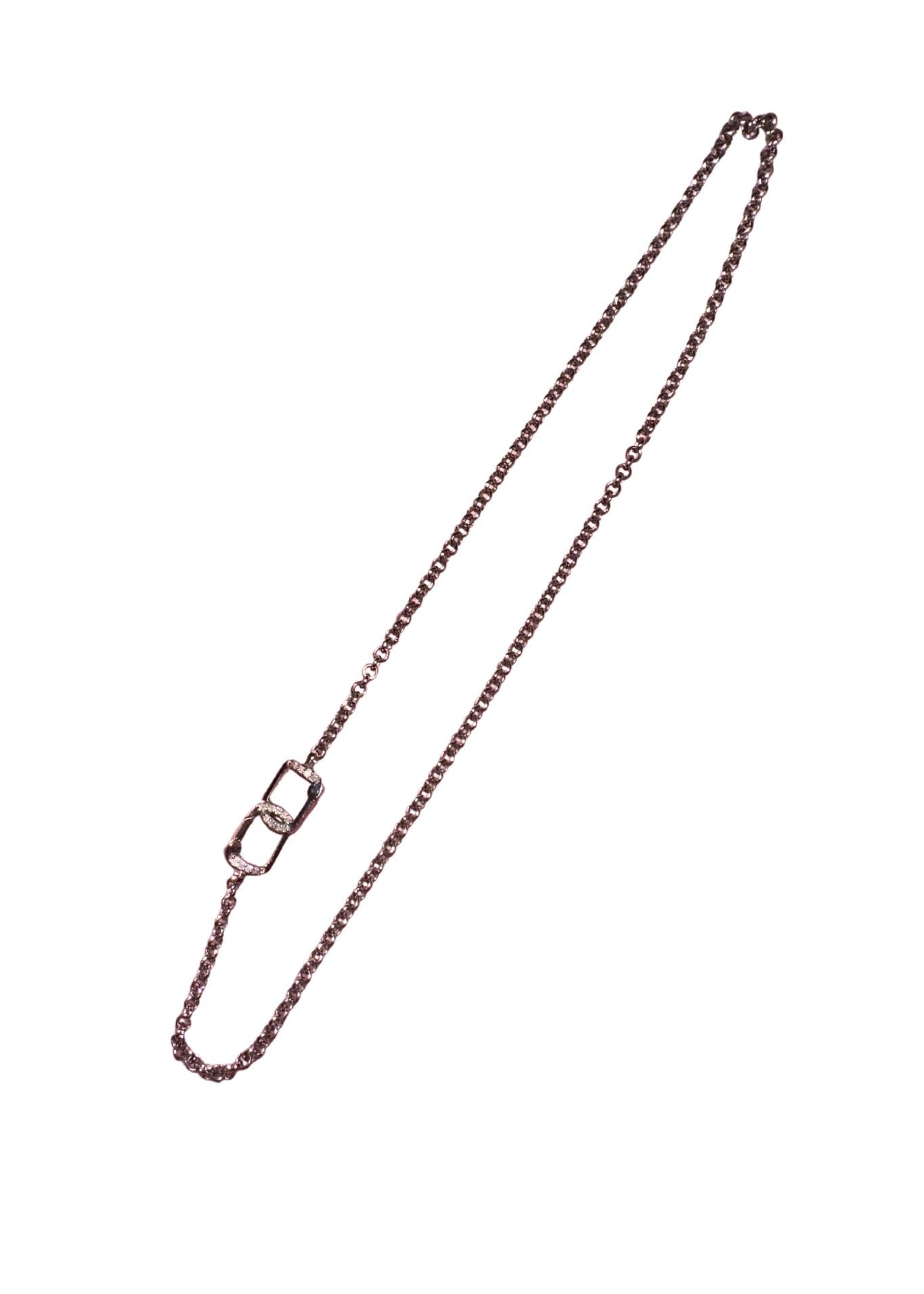 The Woods Silver Skinny Chain V789B - Vermillion