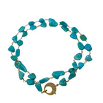 The Woods Sleeping Beauty Turquoise Long Necklace - Vermillion