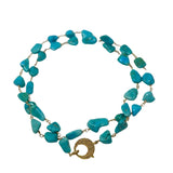 The Woods Sleeping Beauty Turquoise Long Necklace - Vermillion