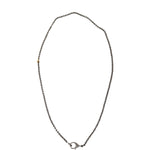 The Woods STOCK 24" Skinny Chain with Pave Diamond Clasp - Vermillion