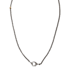 The Woods STOCK 24" Skinny Chain with Pave Diamond Clasp - Vermillion
