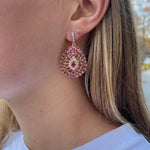 The Woods Tourmaline Diamond Earrings - Vermillion