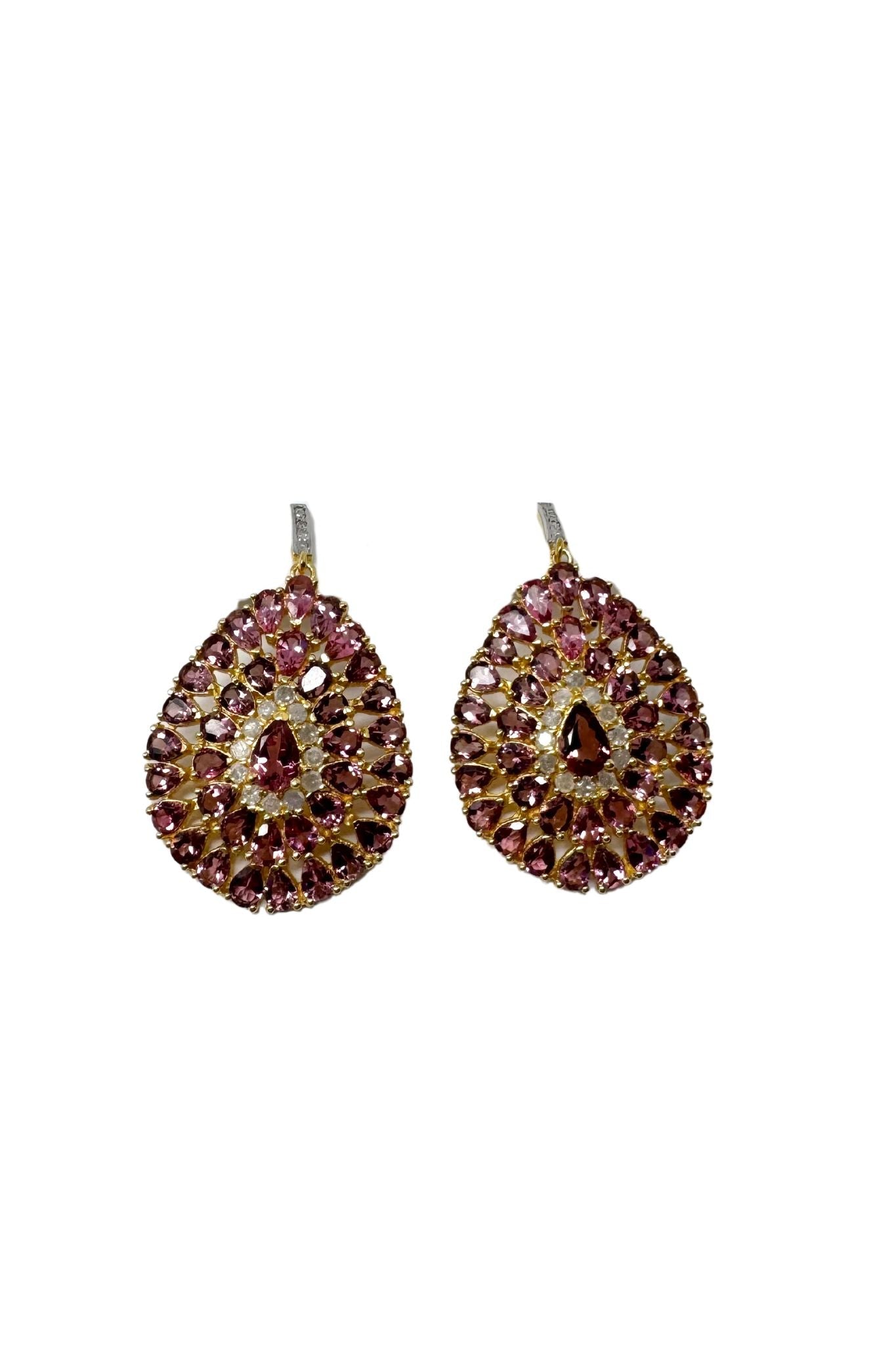 The Woods Tourmaline Diamond Earrings - Vermillion