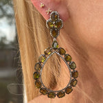 The Woods Tourmaline Teardrop Earrings (trunk show) - Vermillion