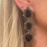 The Woods Triple Drop Tourmaline Earrings (trunk show) - Vermillion