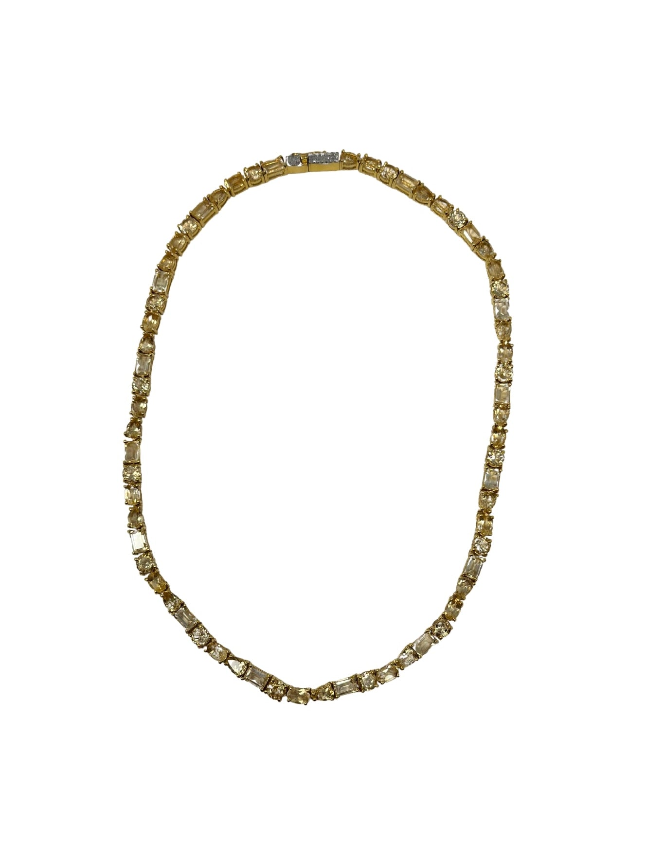 The Woods TS Citrine Tennis Necklace - Vermillion