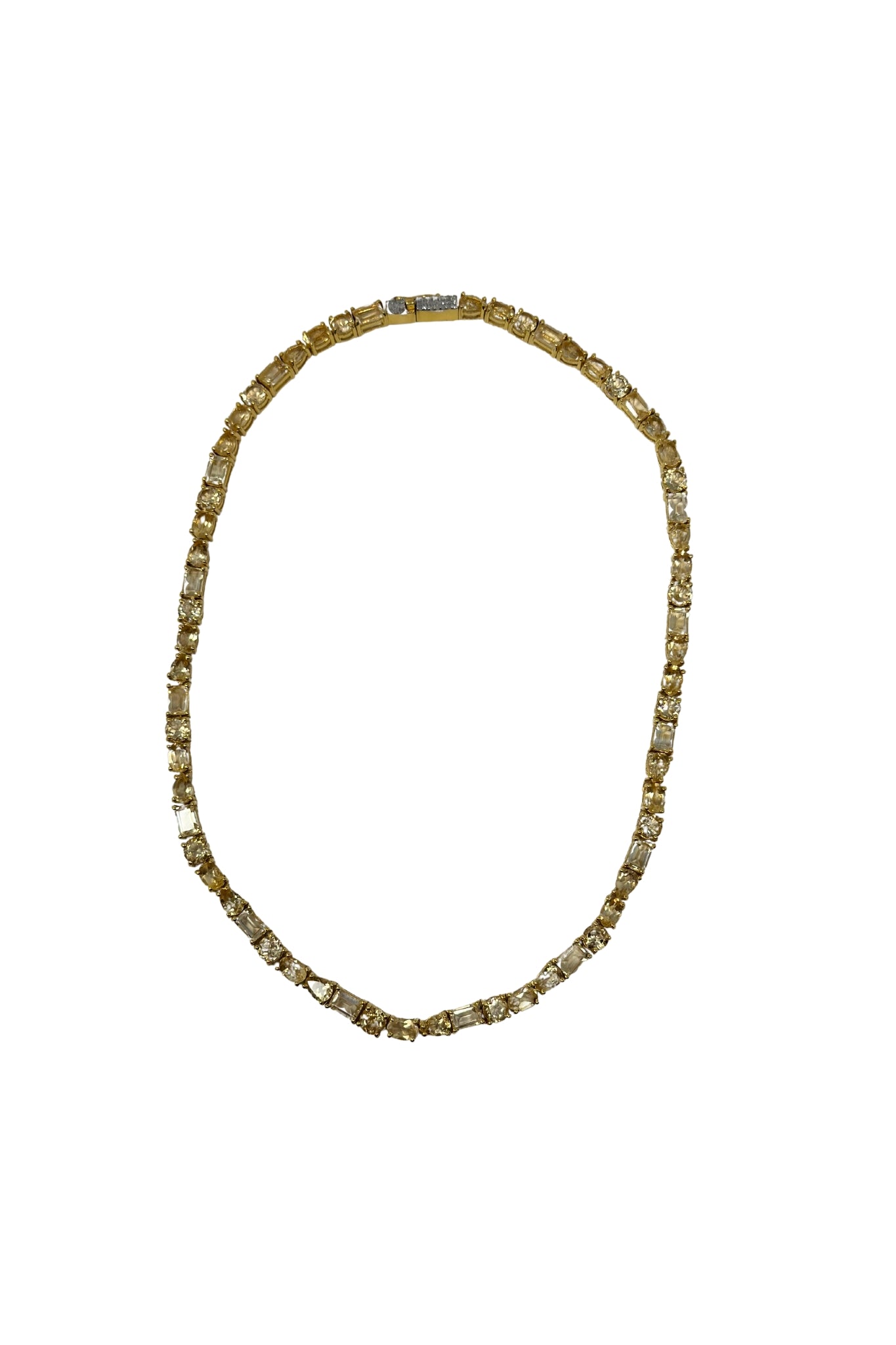 The Woods TS Citrine Tennis Necklace - Vermillion