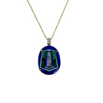 The Woods TS Necklace with Lapis, Opal, Malachite, Turquoise Pendant - Vermillion