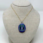 The Woods TS Necklace with Lapis, Opal, Malachite, Turquoise Pendant - Vermillion