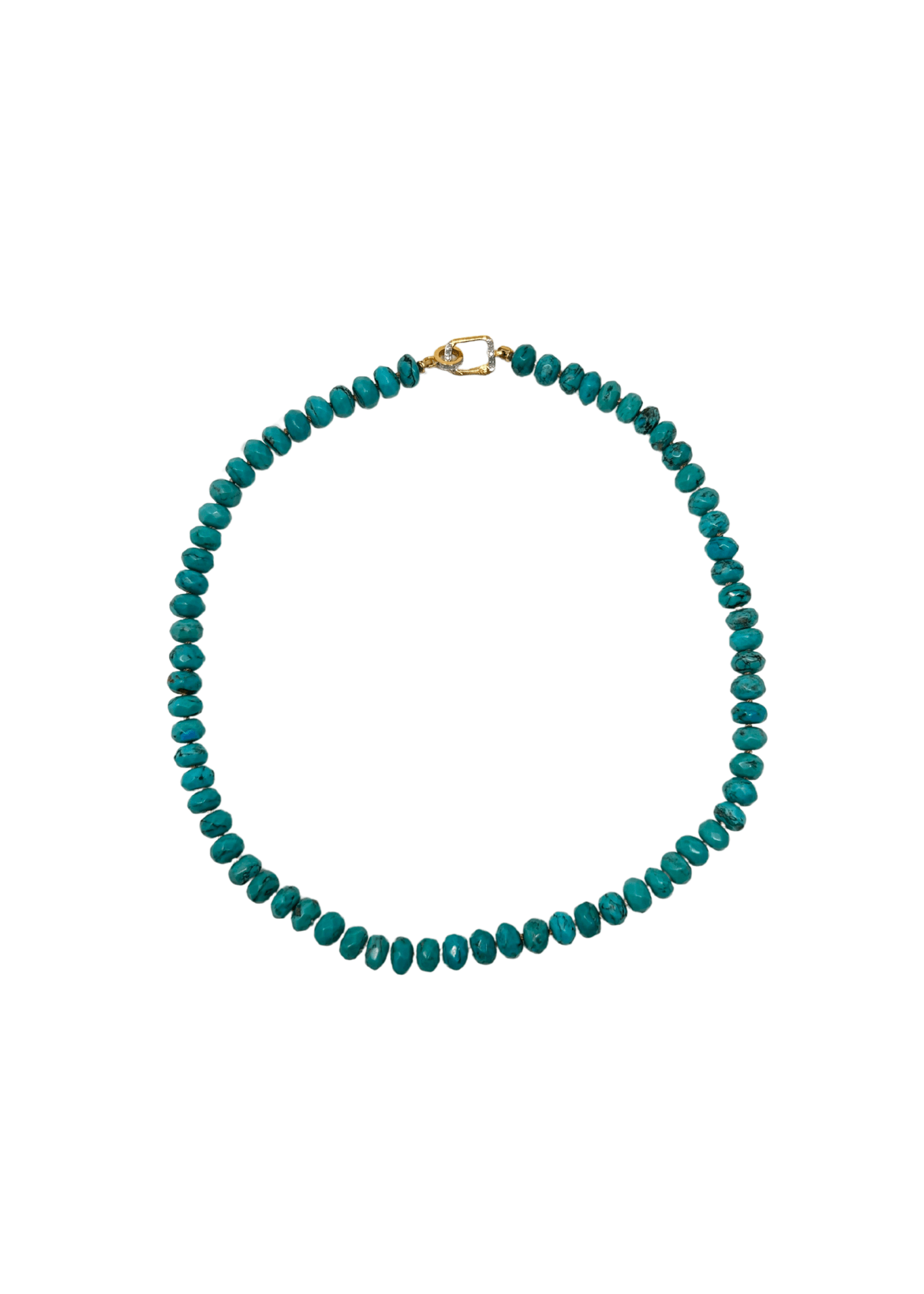 The Woods Turquoise Beaded Necklace - Vermillion