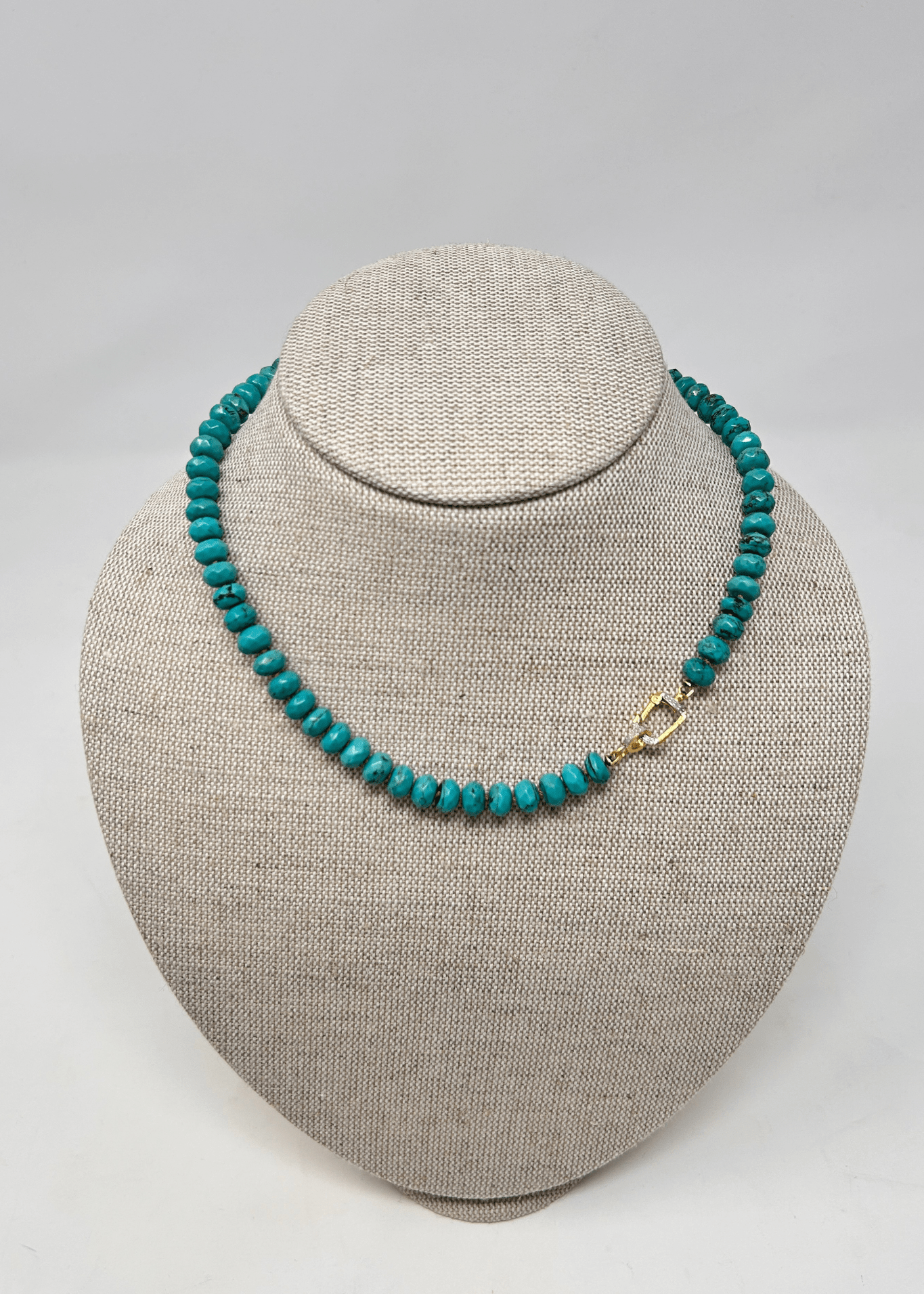 The Woods Turquoise Beaded Necklace - Vermillion
