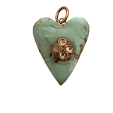 The Woods Turquoise Heart Pendant - Vermillion