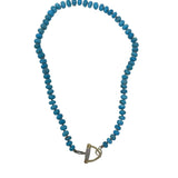 The Woods Turquoise Necklace V1421 - Vermillion