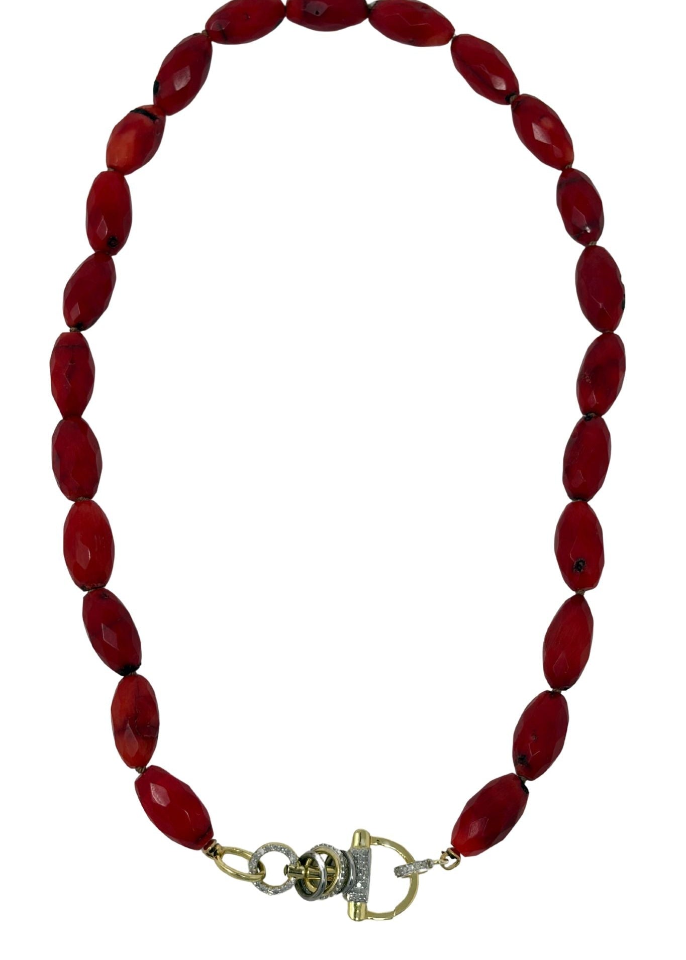 The Woods V1503 Coral Necklace - Vermillion