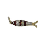 The Woods V1514 Enamel Fish Charm - Vermillion