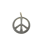 The Woods V1520 Large Peace Sign Pendant - Vermillion