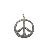 The Woods V1520 Large Peace Sign Pendant - Vermillion