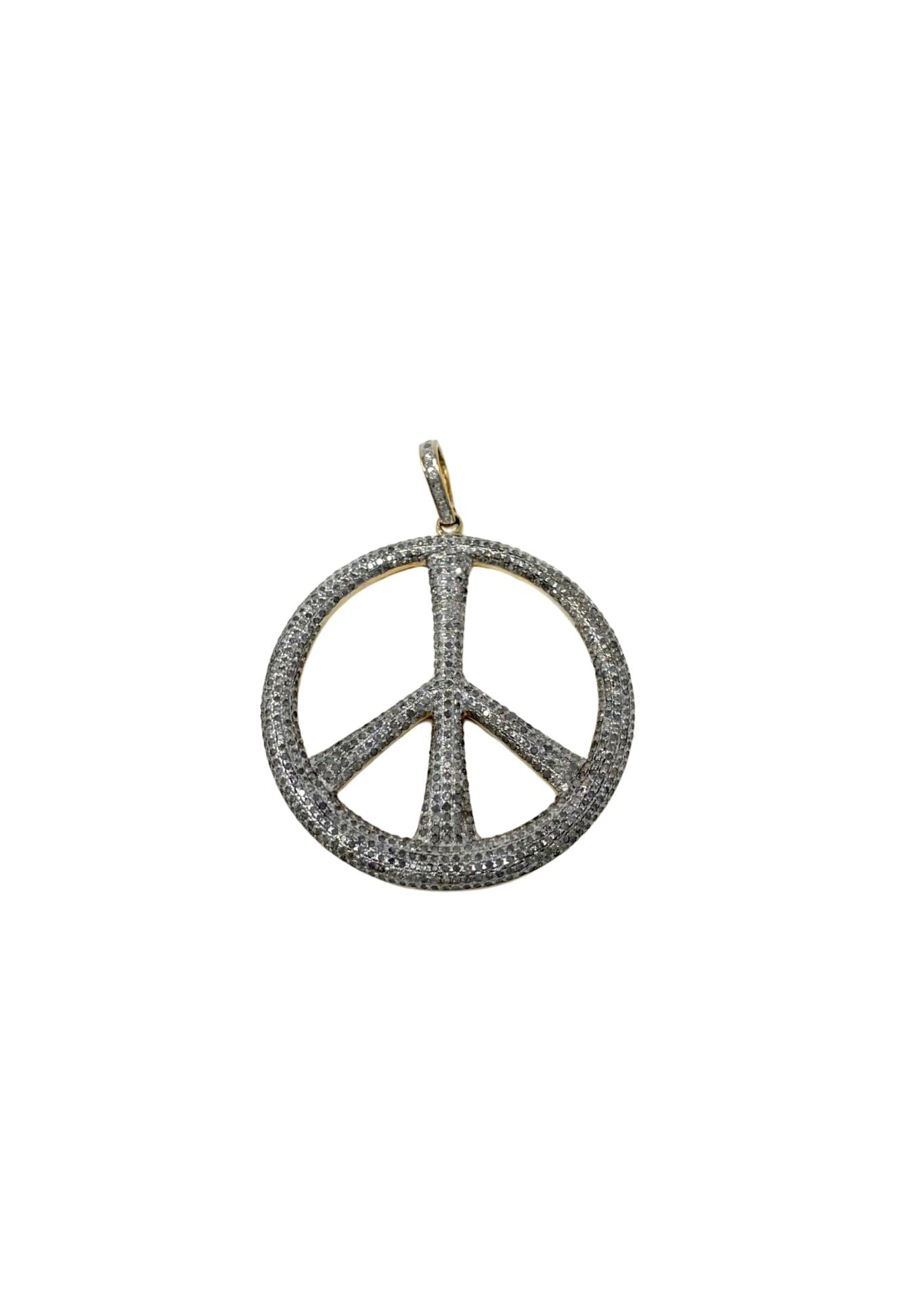 The Woods V1520 Large Peace Sign Pendant - Vermillion