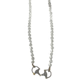 The Woods Vintage Crystal Necklace V1426 - Vermillion