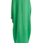 Tibi 4 Ply Silk Long Sleeve Cocoon Dress - Vermillion